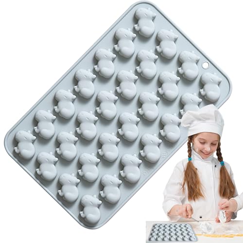 de silicona Carpincho - para hornear de 28 cavidades, herramienta flexible para pasteles para dulces de de resina, de chocolate antiadherente, creativo reutilizable | Perf