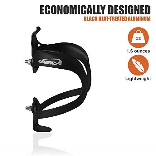 Ibera Bike Water Bottle Holder, Quick Access Water Bottle Holders for Bike with Firm Grip, Lightweight Aluminum Cage, Fits Standard & Oversized Bottles, Stylish Easy Mount Bikes Bottle Holder - Thumbnail 7