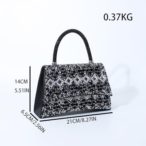 Image of Gripit Rhinestone Evening Handbag Dressy Glitter Sparkle Wristlet Clutch Purses for Women Wedding Prom