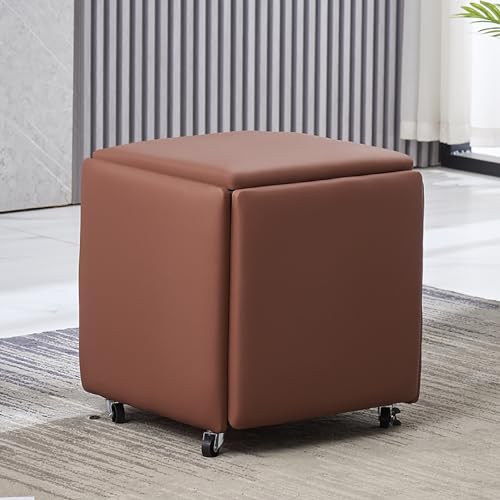 Tabouret multifonctionnel 5 en 1 cube magique pour éviter le manque de sièges - 2