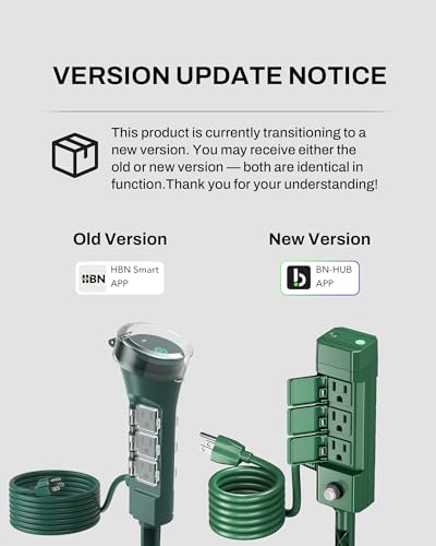 HBN Outdoor Smart Plug Waterproof WiFi Outdoor Outlet Timer with 6 Grounded Outlets, Remote & Voice Control Heavy Duty Yard Stake Plug Compatible with Alexa and Google Assistant No Hub Required - Thumbnail 3