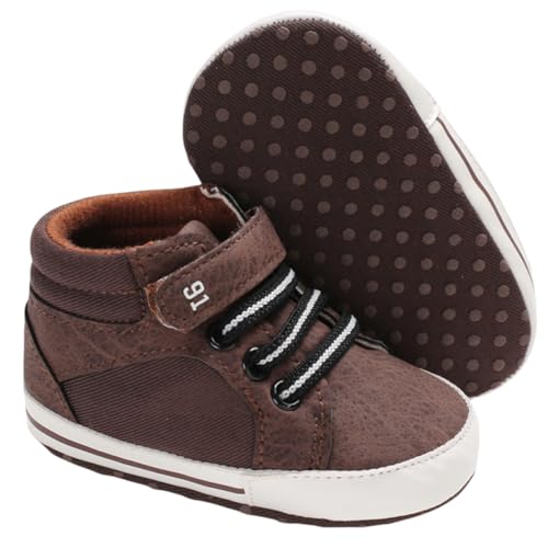 Babelvit Baby Boys Girls Loafers Oxford Shoes Lace Up Sneakers First Walking Shoes PU Leather...