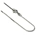 Sterling Silver Italian 1 mm Box Chain, Sizes 7",9",14",16",18",20",22",24",30"