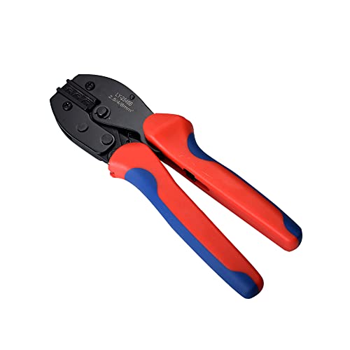 Solar-PV-Steckverbinder-Crimpwerkzeug-Set für 2,5/4/6 mm² Solarkabel, 6 Paar Stecker/Buchsen für Solarpanel-Kabelstecker + 2 Schraubenschlüssel + 1 Crimper, mit Aufbewahrungstasche Cover