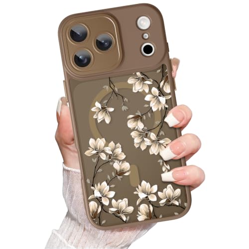 Mophinda Magnetic for iPhone 18 Pro Cute Flowers Design Brown by Mophinda - Used condition - US$17.99