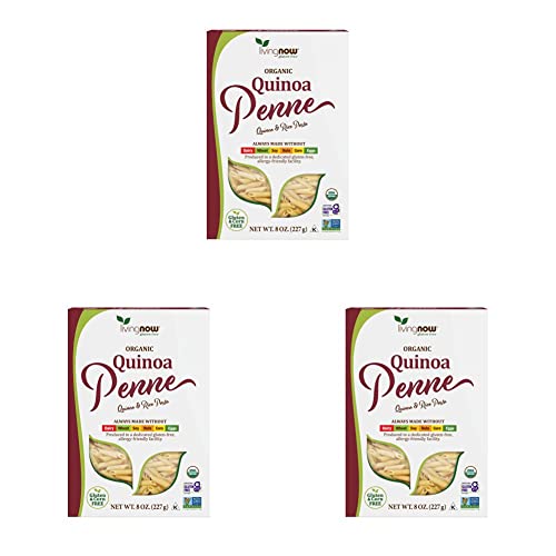 Now Foods, Organic Quinoa Penne, Gluten-Free, Corn-Free, Non-Gmo, Quinoa And Rice Pasta, 8-Ounce (Pack Of 3) #TOP22