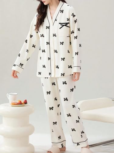 Image of LITZO Womens Korean Night Dress || Pyjama Set ||Korean Nightsuit || Women Nightwear ||Round Neck Half Sleeve Nightsuit || Loungewear || Everyday Nightdress (L-221-227)