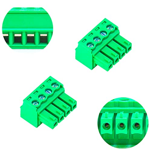 Conector Phoenix Terminal Block 3.5mm 4 Pin x5 miniatura 1