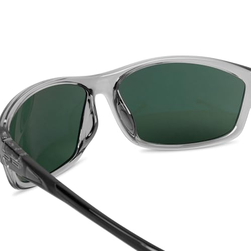 Image of BNUS Polarized Corning Glass Lens Sunglasses for Men Fishing & Driving | Durable scratch-resistant lenses, matte no-paint frame, wrap-around, great for running, cycling & all-day wear