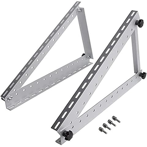 TIXBYGO Adjustable Angle Solar Panel Mounting Bracket Made of Aluminium Stainless Steel Screws, Inclinable Brackets Boat, Motorhome, Roof Net System (40 Inches), (TIX20211122) Cover