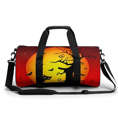Sac de voyage chat d'halloween pour camping et randonnée le week-end