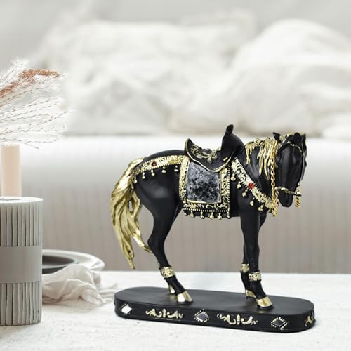 Estatua de caballo de resina para centro de exhibición de obras de arte 8