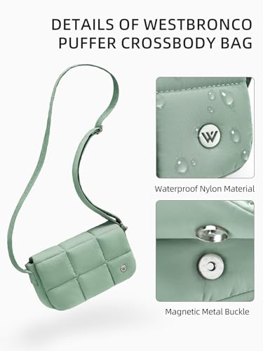 Image of WESTBRONCO Small Crossbody Bags for Women, Shoulder Handbags, Satchel Purse with Adjustable Strap