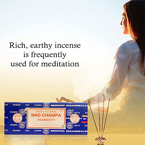 Satya Sai Baba Original Handmade Stick with Bengaluru Marking Nag Champa Agarbati 250gm, Hand Rolled in India, High Quality