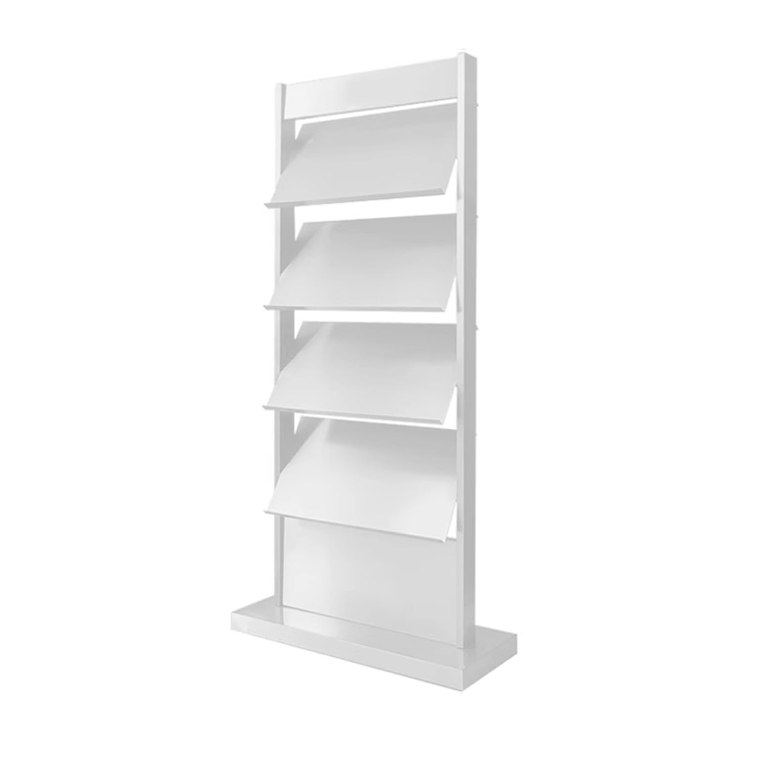 CGCSYZ Brochure Display Stand,Magazine Rack Floor Stand,Magazine Stand, Brochure Organizer, Brochures Holder,Magazine Display Stands for Trade Show/ 4S Stores/Offices (White)