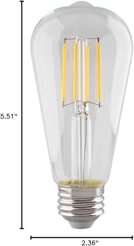 Miniatura 2 de Satco Bombilla mediana S8554 con acabado claro, transparente