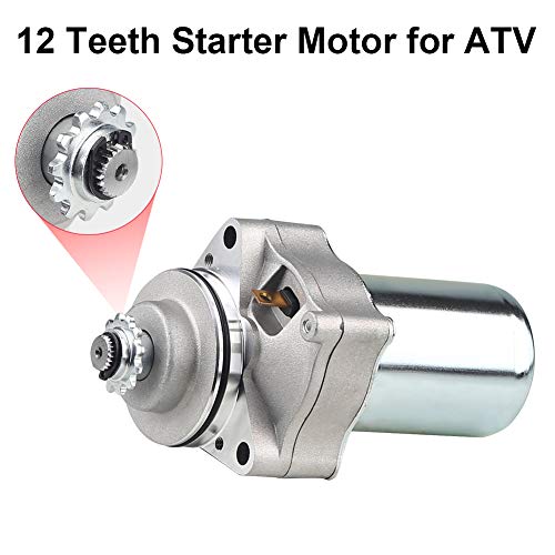 Image of WATERWICH Starter Compatible with Tao Tao 125cc 110cc-50cc ATV Coolster Motor Coolster Four 4 Wheeler Chinese Pit Dirt Bike 4 Wheelers Go Karts Dune Buggy Sandrail Quad SSR Roketa