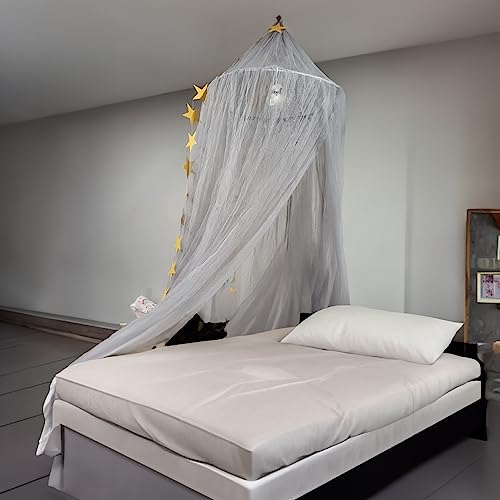 Dix-Rainbow Mosquito Net Bed Canopy,Elegant King/Queen Size Canopy Bed Curtains For Girls,Stylish Dome Mosquito Netting Bed Tent, Decor For Baby Cribs, Kid Beds, And Adult Beds #TOP4