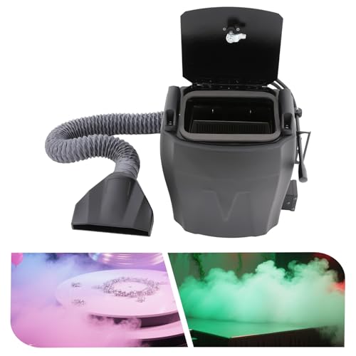 Máquina de humo con hielo seco de 3500 W, efecto de humo bajo para escenario, cubre 1614 pies cuadrados, capacidad de 2,6 galones de agua y 11 libras de hielo seco, con función de apagado automático miniatura 4