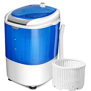 GiantexUK 2-in-1 Mini Washing Machine, Single Tub Washer and Spin Dryer with Timing Function, Portable Laundry Machine…
