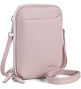 befen Kleine Crossbody Telefoon Tas voor Vrouwen, Echt Lederen Cross Body Mobiele Telefoon Portemonnee Portemonnee Kaarthouder Mini Schoudertassen Dames Handtassen met Lange Riem, Roze[echt leer