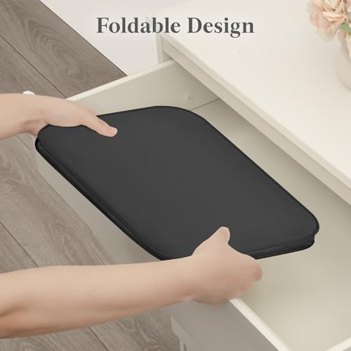 Image of Lifewit Slim Collapsible Laundry Basket with Handles, 50L, Black