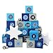 Papierdrachen 24 boîtes de Calendrier de l'Avent - avec Autocollants de Chiffres à remplir soi-même - 24 boîtes colorées à Monter et à remplir - 24 boîtes
