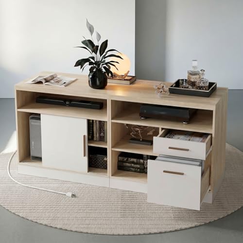 Image of ModernMate 63 inch Lateral File Cabinet with Lock, 2-Drawer Home Office Storage