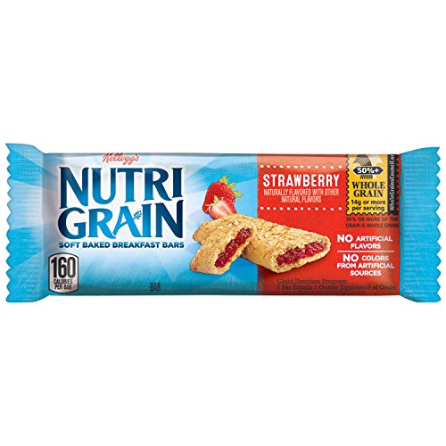 Kellogg's Nutri-Grain Cereal Breakfast Bars, Strawberry, 96 Count