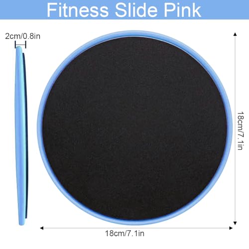 Exercise Core Sliders, Dual Sided Exercise Gliding, Core Sliders for Working Out, Exercise Sliders for Abs Legs and Butt, Home Ab Pads for Full Body Workout, CrossFit & Cross Training - Image 3