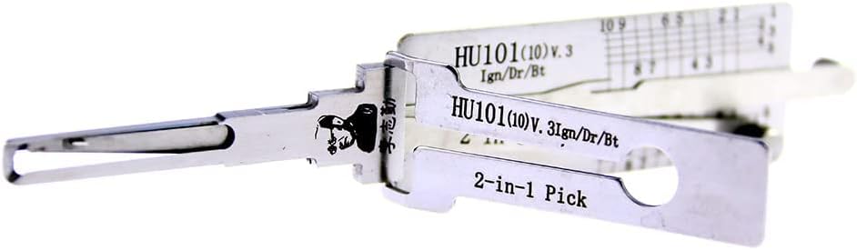 HU101 2-in-1 Pick,Car Key Reader,Lock Pick Decoder for Auto