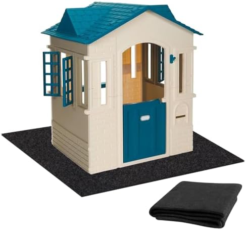 Outdoor Playhouse Mat, 59x79 Inches Extra Large Outdoor Playhouse...
