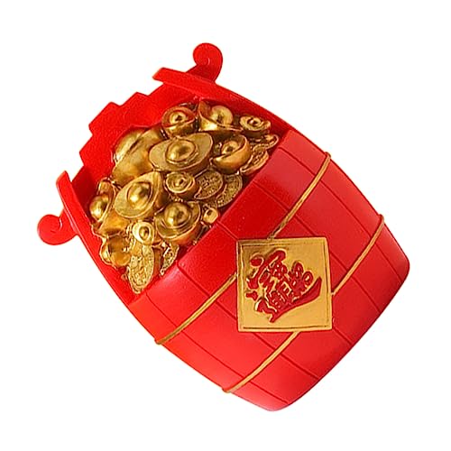 Générique 1 Pc Fu Seau Faire La Fête Jolie Décoration De Bassin Au Trésor Doré pour Enfants Pièce De Monnaie Bulle Vide Bouteille pour Enfants Entonnoir Sûr Résine