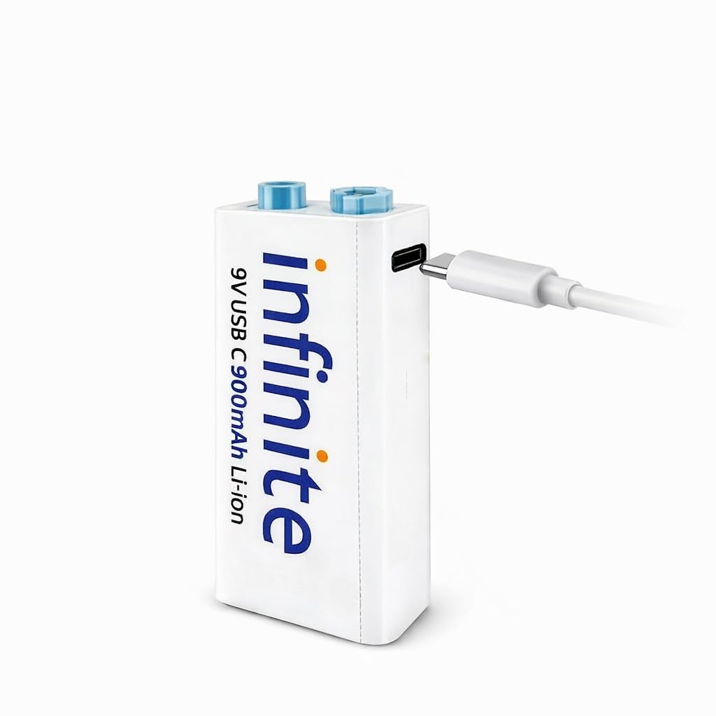 Envie 9V Infinite 900mAh Li-ion Rechargeable Type C Battery-image-25