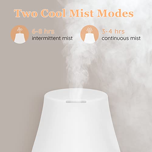 Aromatherapy Essential Oil Diffuser for Room: Air Humidifier Aroma Scent Cool Mist Diffusers Colorful Light Cute Mini Small Waterless Auto Off Ultrasonic for Home Bedroom — view 6
