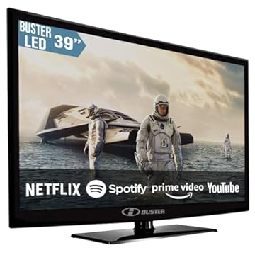 SMART LED TV 39” FULL HD BUSTER WIFI HDMI PRETO ANDROID 12