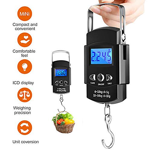 Tomshin Balança de peixe digital portátil espreme-para fora removedor de anzol pinça de peixe kit co