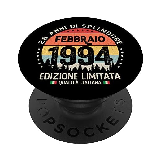 Vintage febrero 1994 mujer hombre regalo 28 años cumpleaños PopSockets PopGrip Intercambiable