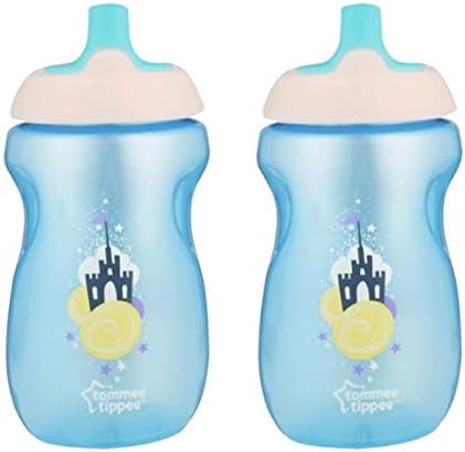 Tommee Tippee 300ml Castle Non Spill Sports Spout Drink Bottle BPA Free