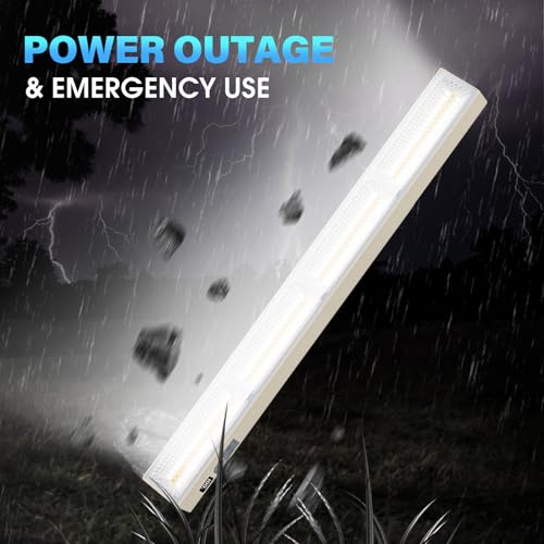 Tubo LED recargable LETOUT luz de camping magnética y regulable de 114 LED con banco de energía 6