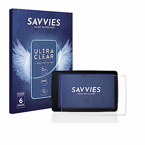Savvies 6 Pack Screen Protector compatible with BMW Motorrad Navigator VI Protection Film Clear