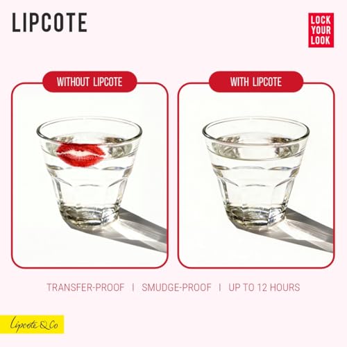 Image of Lipcote Lipstick Sealer | Smudge-Proof, Waterproof & Transfer-Proof Lip Top Coat | Long-Lasting 8-12 Hrs | Works on Any Lipstick | Original UK Formula | 6.5ml