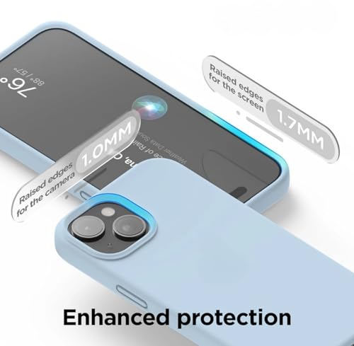 Image of Premium Liquid Silicone Case for iPhone 11 - Slim Full Body Protective Back Cover with Soft Microfiber Lining, Anti-Slip Grip Scratch Resistant Phone Case(Blue)
