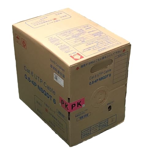 【たくと】日本製線EM-NSGDT6 CAT6ケーブル （若草）300m⑩ is-link_1010-20001