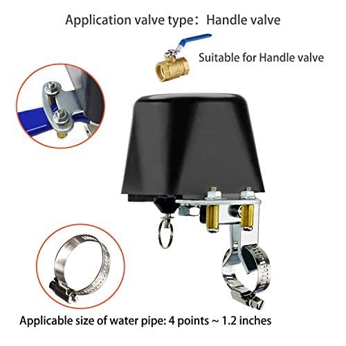 Zigbee Water Valve, Tuya Smart Water Valve Shutoff, Automatic Ball Valve Watering Timer, Sprinkler Controller, Compatible With Alexa And Google Assistant And App Ios/Android, Wireless Remote Control #TOP7