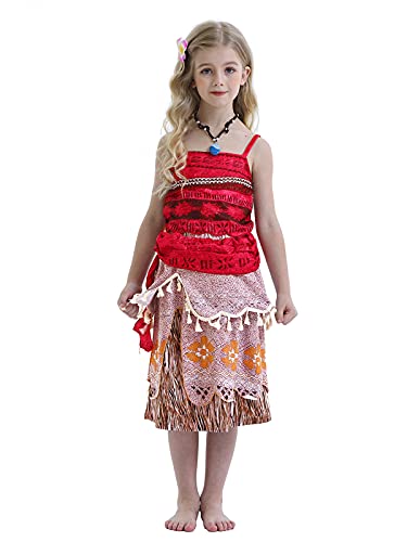 Image of WonderBabe Little Girls Adventure Costumes Skirt Set Princess Dress Up Hallowee Outfit Kids Fancy Birthday Party Dress