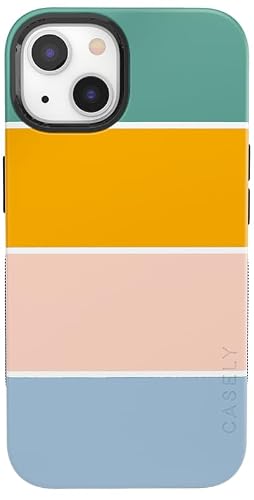 Casely iPhone 13 Case | Paint The Town | Colorblock Stripes | Bold Protective Design | Compatible with MagSafe