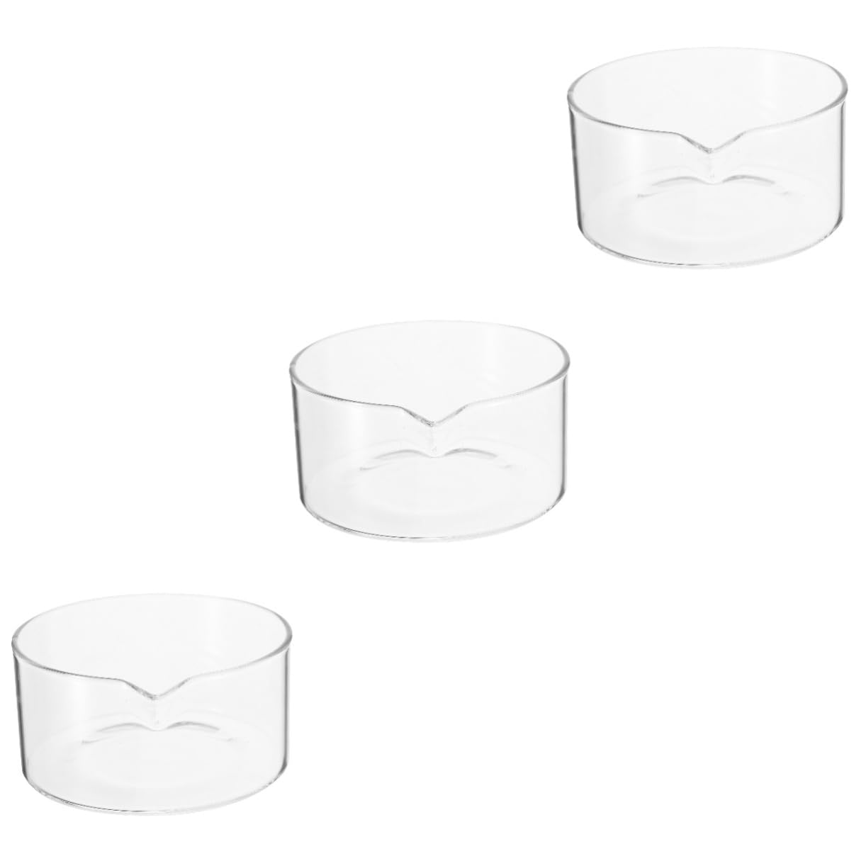 ULTECHNOVO 3piezas Plato Para Laboratorio Cristalizador De Vidrio Resistente Altas Temperaturas Para Aplicaciones Científicas Biología