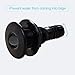 Aincix 3/4 Inch Thru Hull Scupper Flapper Valve Fitting for Marine Boat, Straight Black Finish