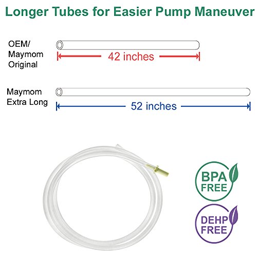 Image of Extra Long Replacement Tubing for Medela Pump in Style and New Pump in Style Advanced Breast Pump - BPA Free, (1 Retail Package Contain 2 Tubes), 54 Inches Long